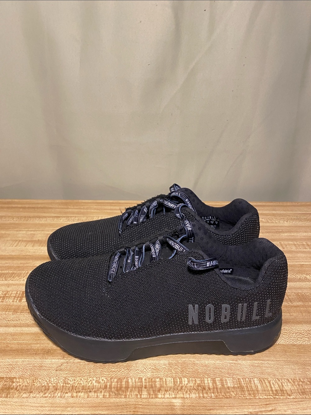NOBULL Outwork Edge Impact CrossFit Black Gum Workout Gym Shoes Unisex M 8/ W9.5